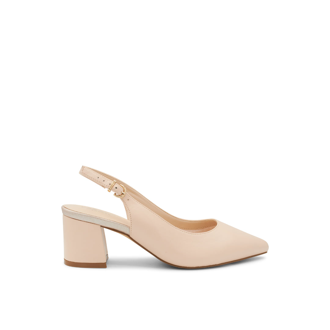 paradox london Flynn Wide Fit Heels Nude Faux Leather Block Heel Sling Back paradox london Flynn Wide Fit Heels Nude Faux Leather Block Heel Sling Back