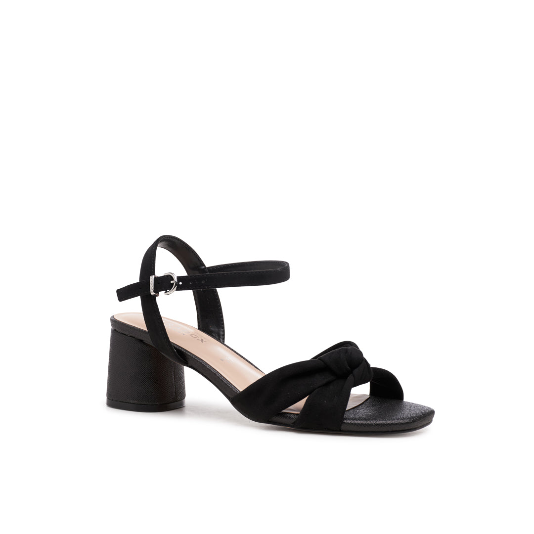 Paradox London Nalani Wide Fit Sandals Black Wide Fit Heeled Sandals