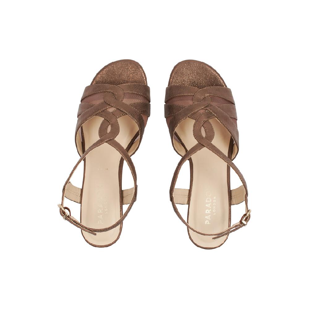 Paradox London Narelle Wide Fit Sandals Wide Fti Narelle Block Heel Sandals