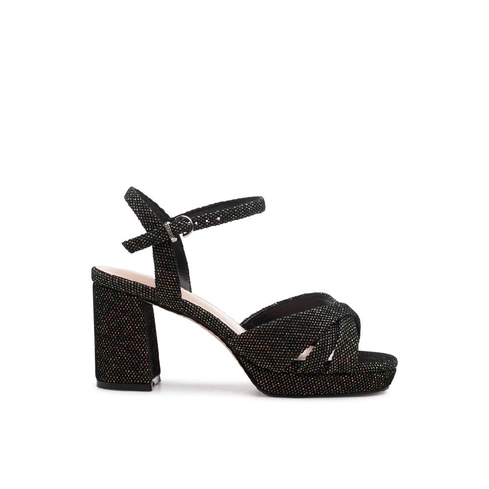 paradox london Navarra Wide Fit Sandals Black Wide Fit Platform Sandals