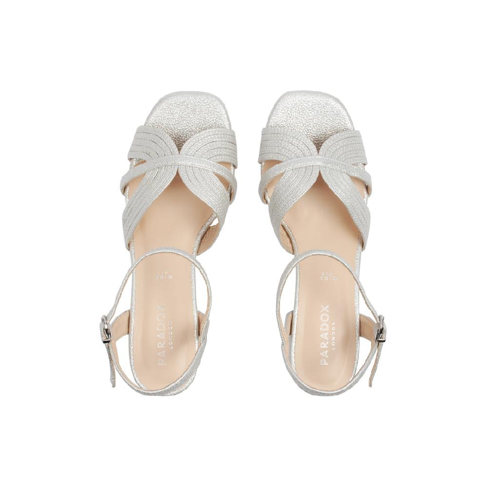 Paradox London Noemi Wide Fit Sandals Wide Fit Noemi Low Block Heel Sandals