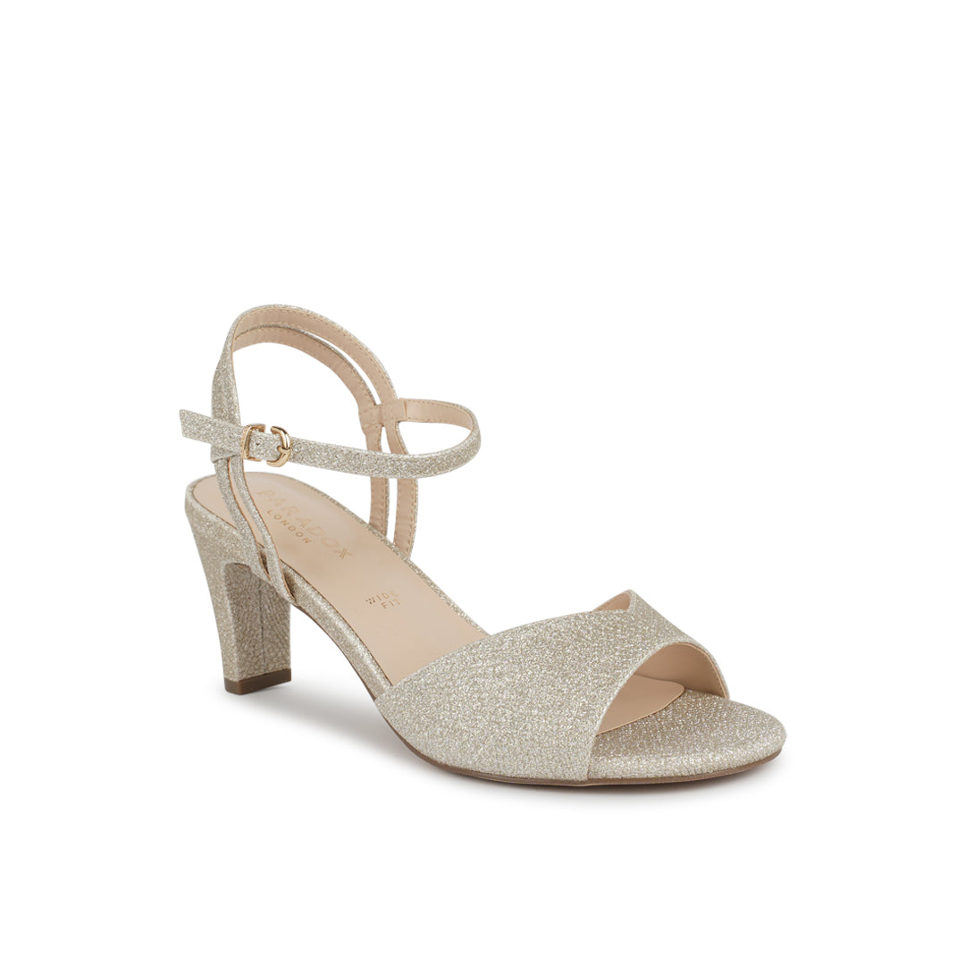 Paradox London Nova Wide Fit Sandals Nova Wide Fit Glitter Sandals