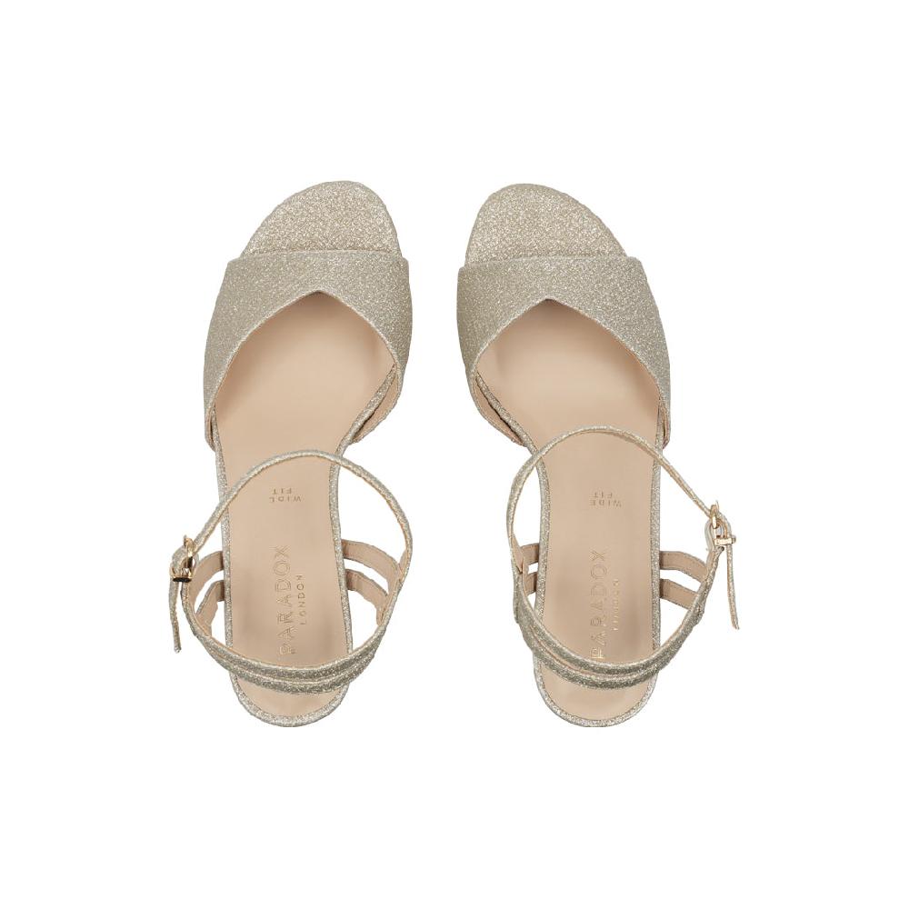 Paradox London Nova Wide Fit Sandals Nova Wide Fit Glitter Sandals