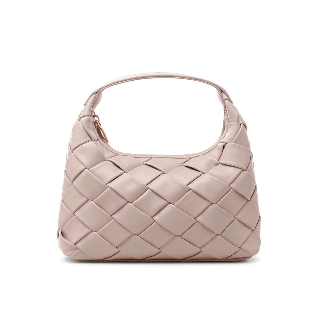 paradox london Olevia Clutch Bag Nude Woven Faux Leather Bag paradox london Olevia Clutch Bag Nude Woven Faux Leather Bag