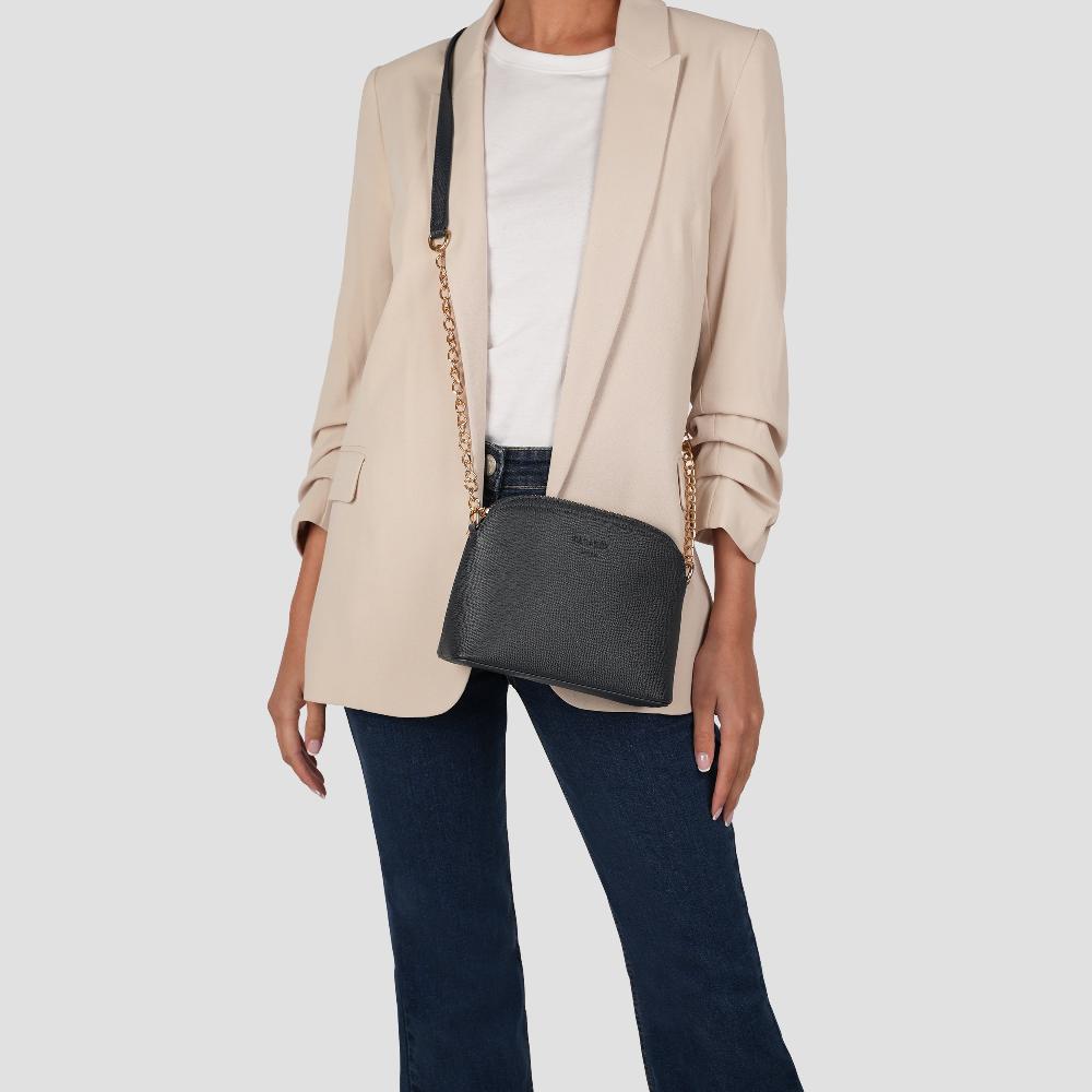 Paradox London Olive Crossbody Bag Navy Faux Leather Crossbody Bag