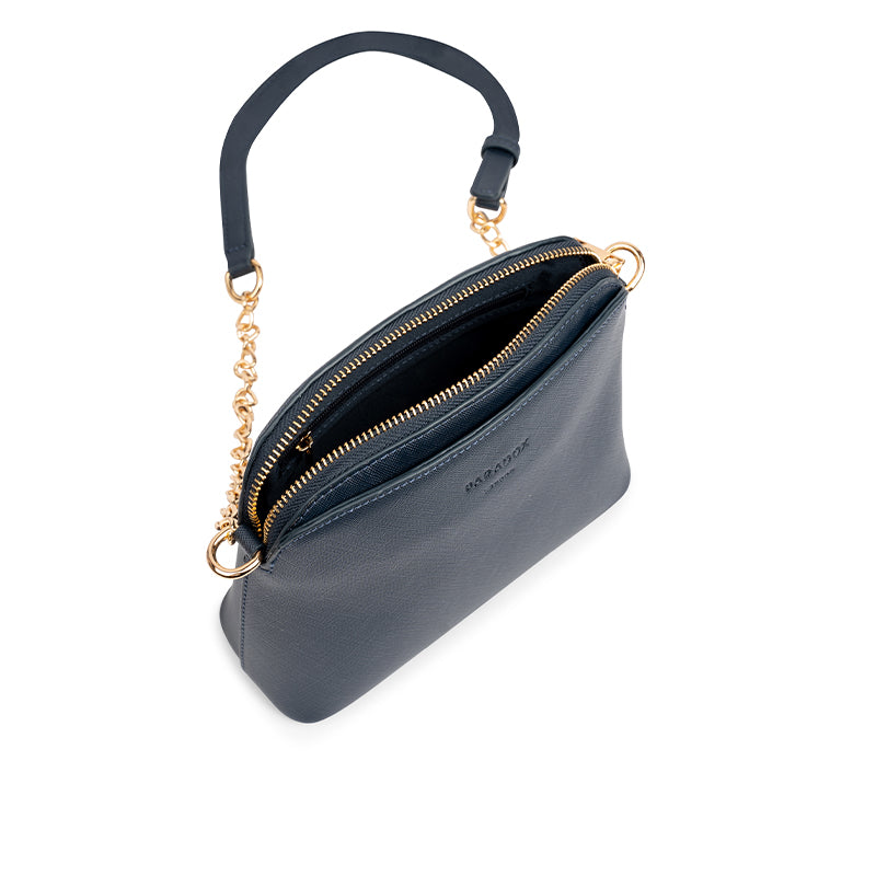 Paradox London Olive Crossbody Bag Navy Faux Leather Crossbody Bag