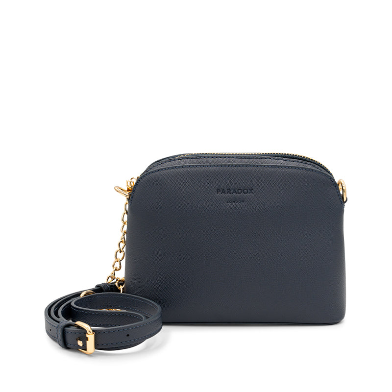 paradox london Olive Crossbody Bag Navy Faux leather Crossbody bag