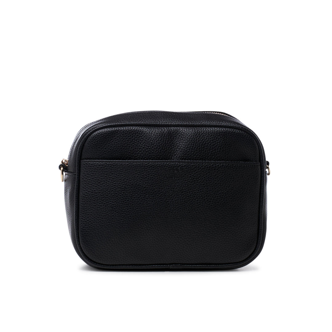 Paradox London Olyssa Crossbody Bag Black Faux Leather Crossbody Bag
