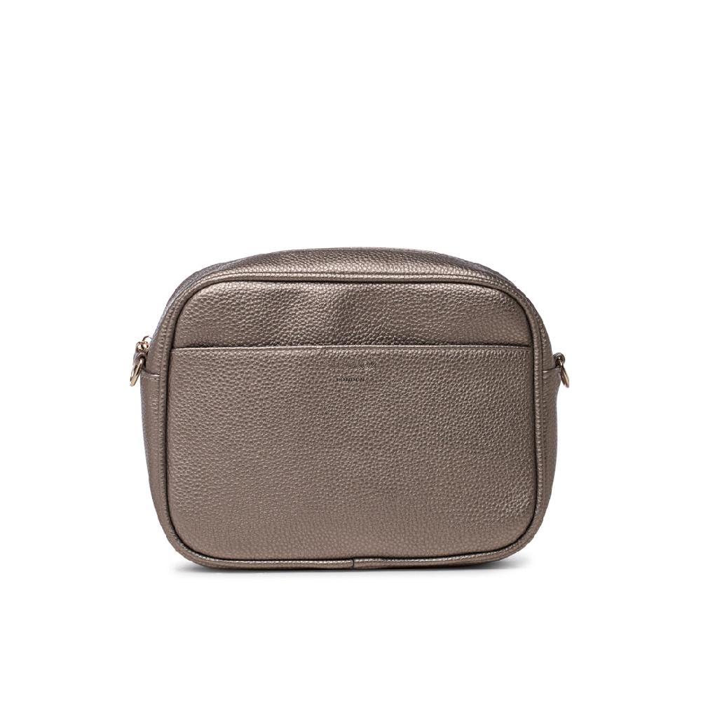 Paradox London Olyssa Crossbody Bag Bronze Faux Leather Crossbody Bag