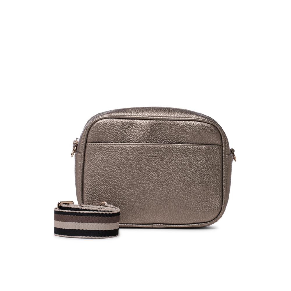 paradox london Olyssa Crossbody Bag Bronze Faux Leather Crossbody Bag