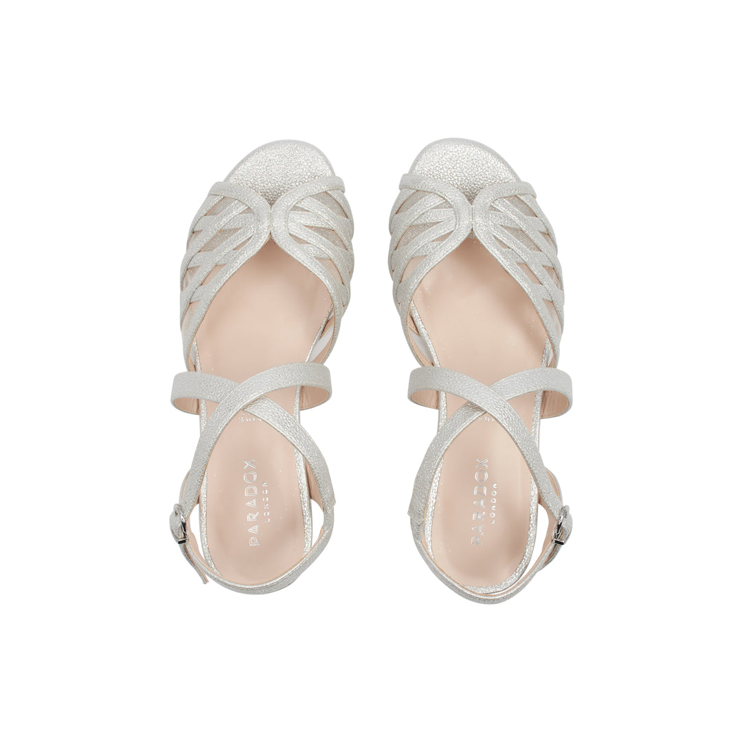 Paradox London Polly Wide Fit Sandals Polly Wide Fit Block Heel Sandals