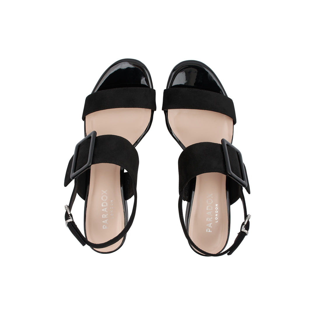 Paradox London Raquel Heeled Sandals Raquel Block Heel Sandals