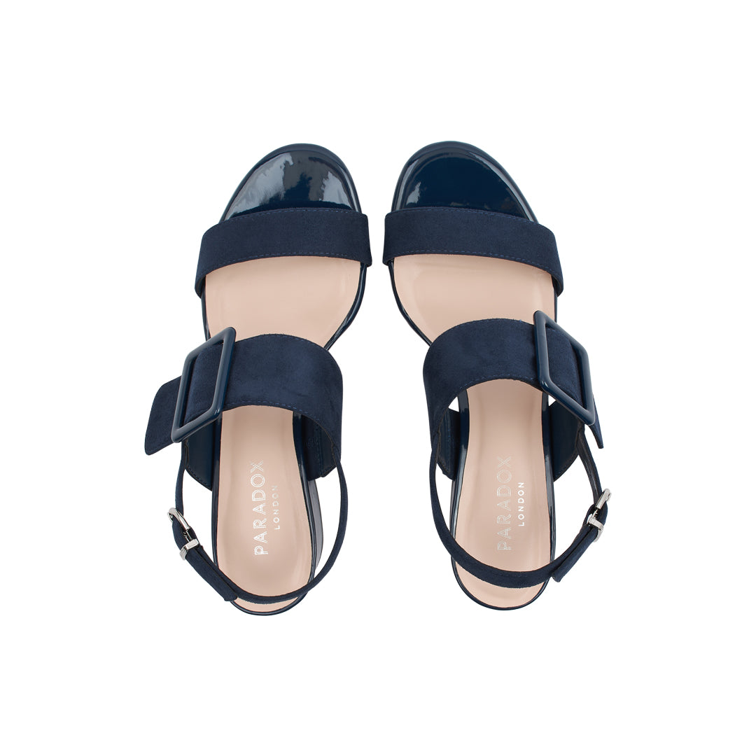 Paradox London Raquel Heeled Sandals Raquel Block Heel Sandals