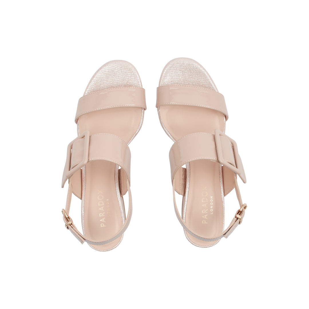 Paradox London Raquel Heeled Sandals Raquel Block Heel Sandals