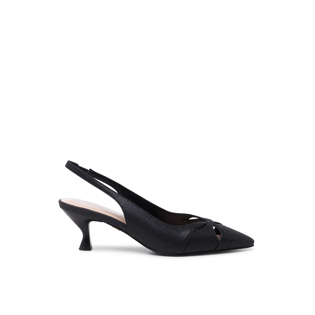 paradox london Tegan Slingback Heels Black Slingback Kitten Heels paradox london Tegan Slingback Heels Black Slingback Kitten Heels