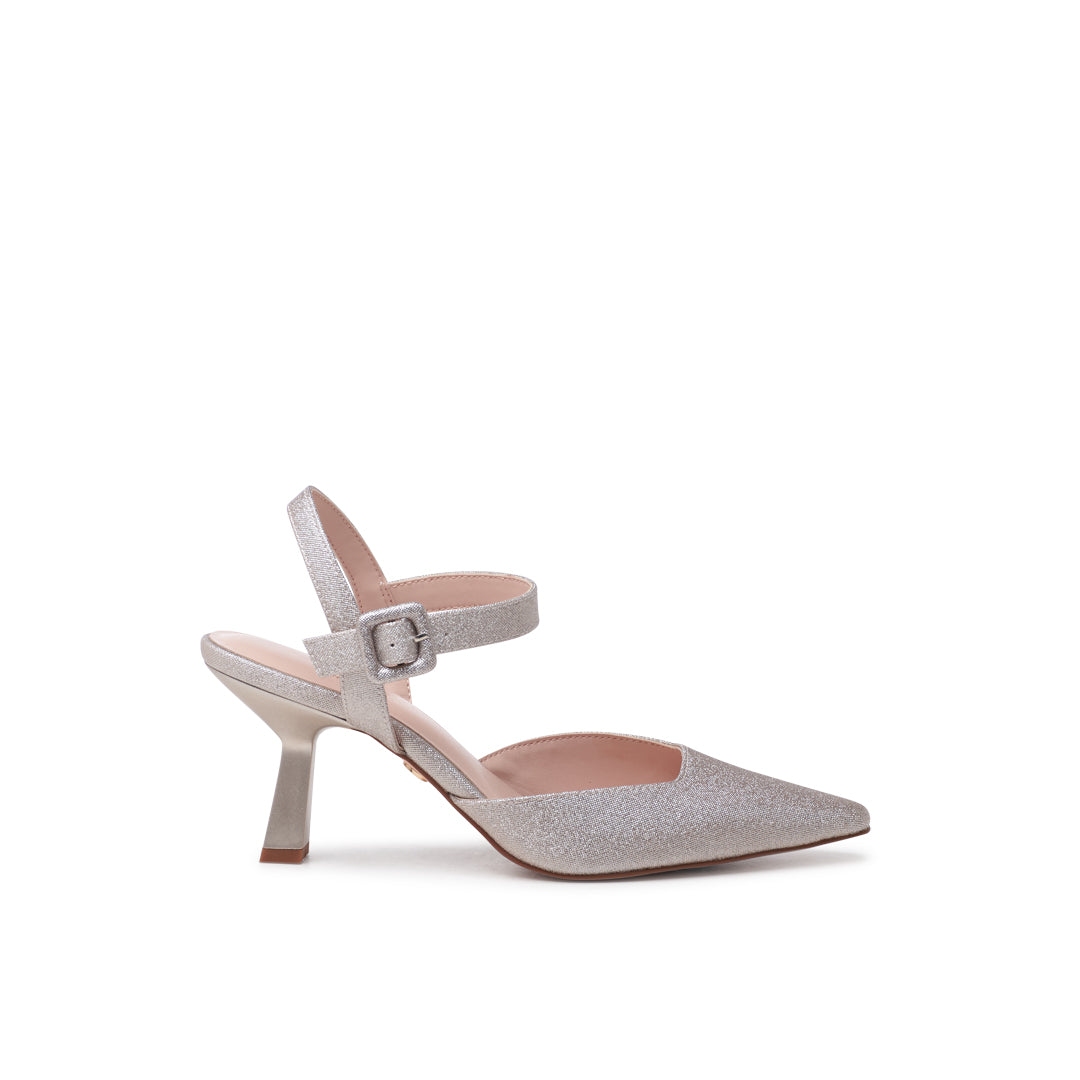 paradox london Tempest Heels Champagne Flared Heel Court Shoes paradox london Tempest Heels Champagne Flared Heel Court Shoes