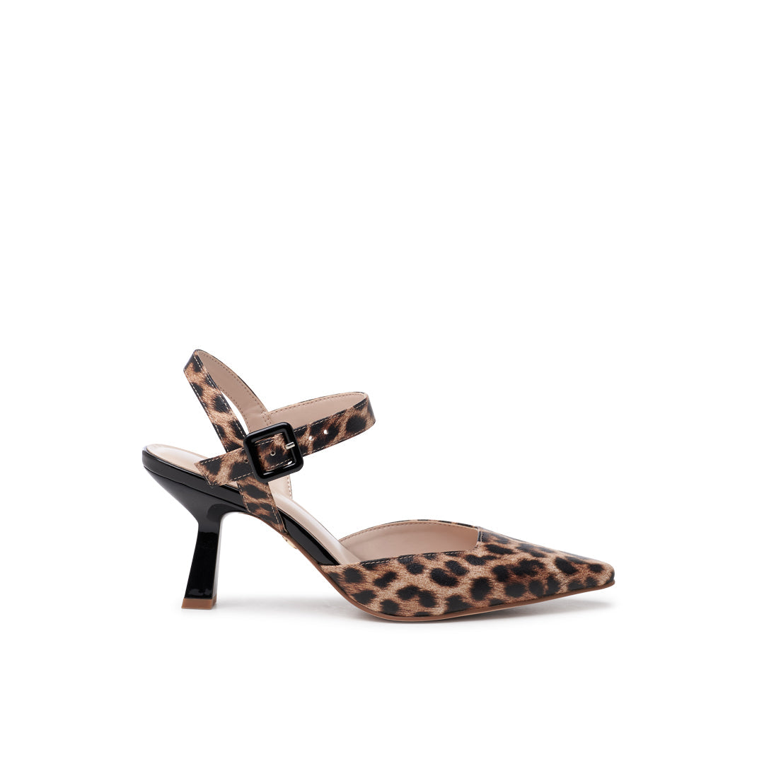 paradox london Tempest Heels Leopard Print Flared Heel Court Shoes paradox london Tempest Heels Leopard Print Flared Heel Court Shoes