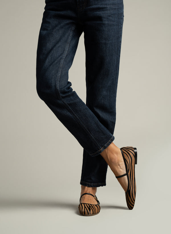Parallèle Ballerines Cuir Pony Zébré Dakota - Chaussures Femmes