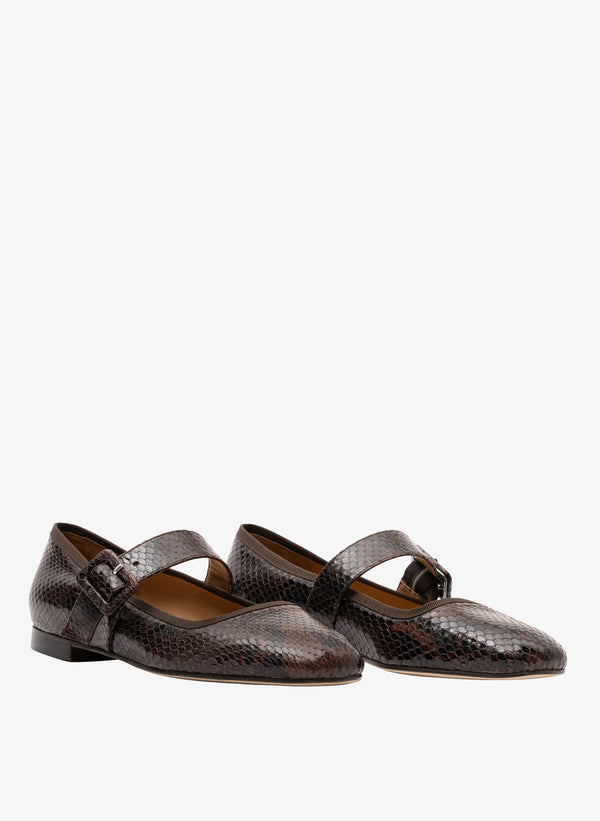 Parallèle Ballerines Cuir Python Expresso Moki - Chaussures Femme