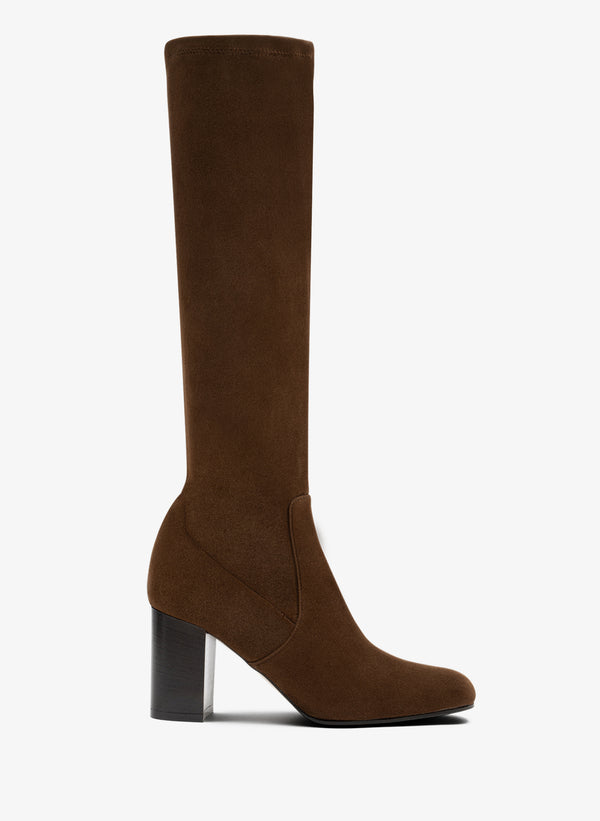 parallèle Bottes cuir stretch cognac Petrona - Chaussures Femme