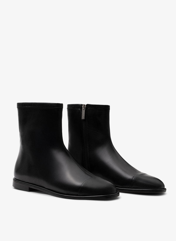 Parallèle Bottines Cuir Daim Noir West - Chaussures Femme