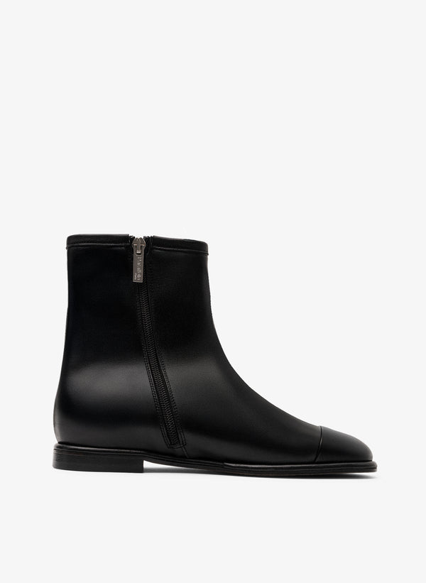 Parallèle Bottines Cuir Daim Noir West - Chaussures Femme