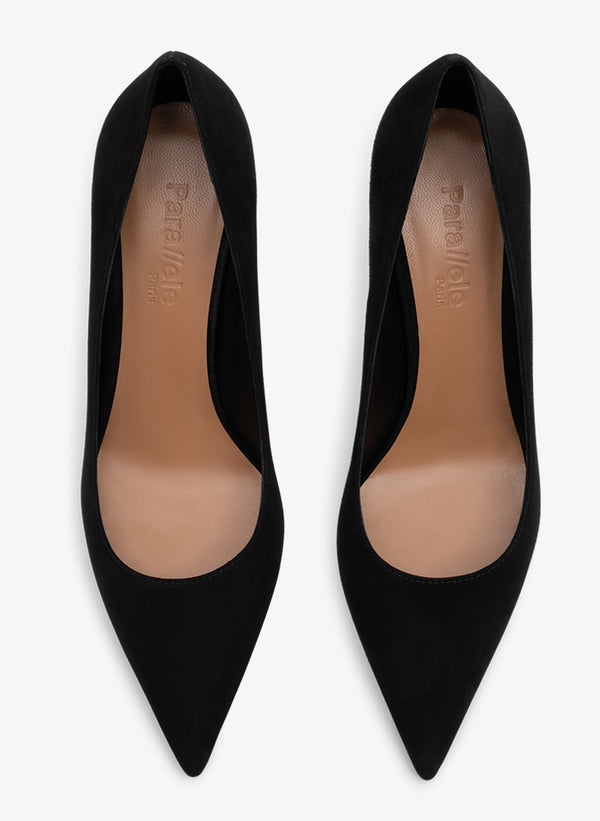 Parallèle Bottines Cuir Daim Noir Yumba - Chaussures Femme