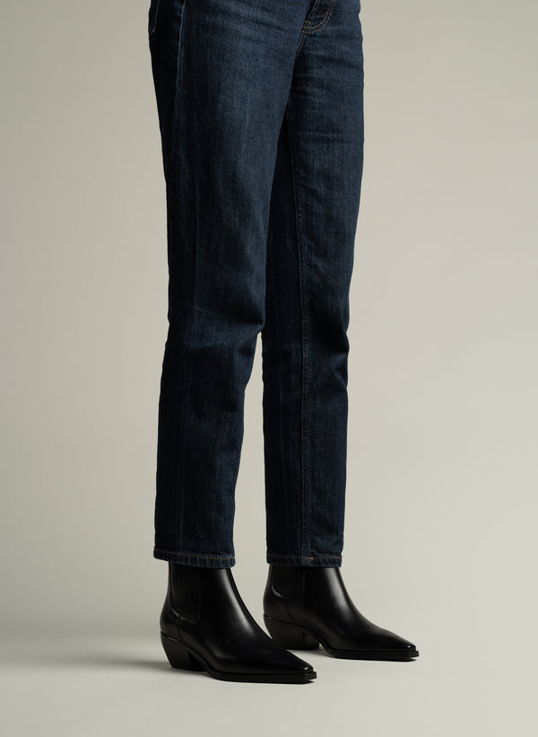 Parallèle Bottines Cuir Lisse Noir Kira - Chaussures Femme
