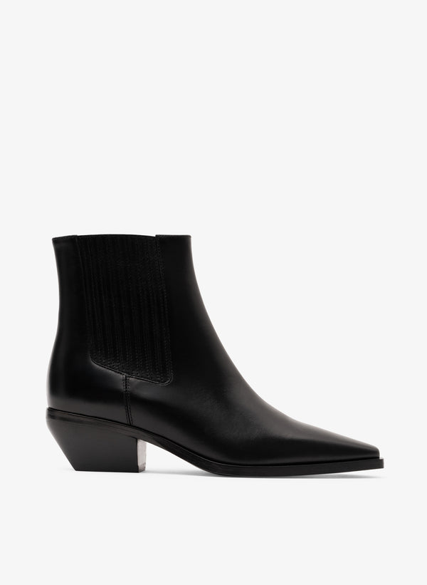 parallèle Bottines Cuir Lisse Noir Kira - Chaussures Femme