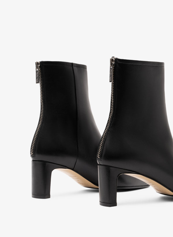 Parallèle Bottines Cuir Lisse Noir Nora - Chaussures Femme