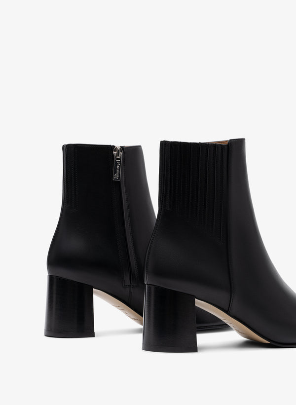 Parallèle Bottines Cuir Lisse Noir Novo - Chaussures Femme