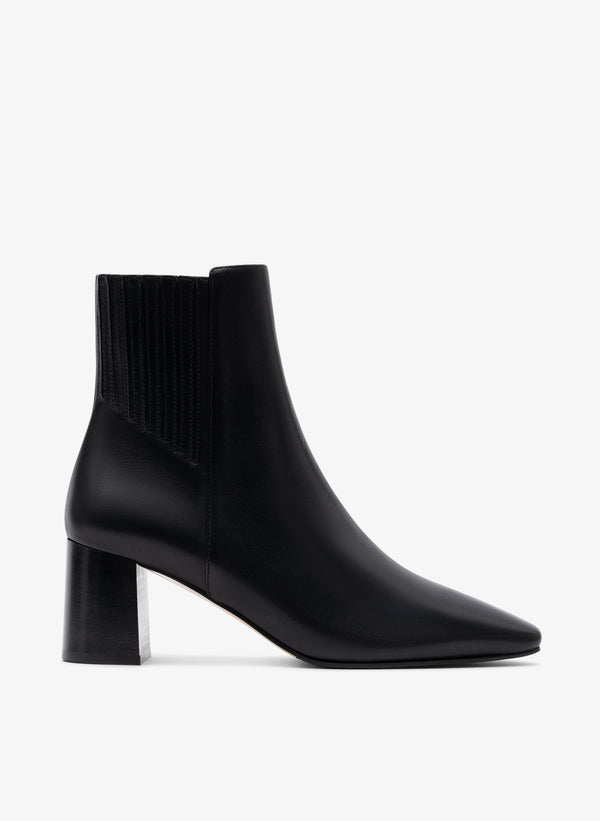 parallèle Bottines Cuir Lisse Noir Novo - Chaussures Femme