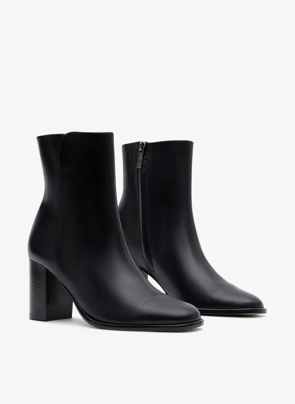Parallèle Bottines Cuir Lisse Noir Rimini - Chaussures Femme