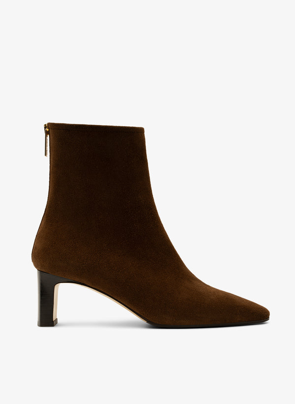 parallèle Bottines Cuir Velours Cognac Nora - Chaussures Femme