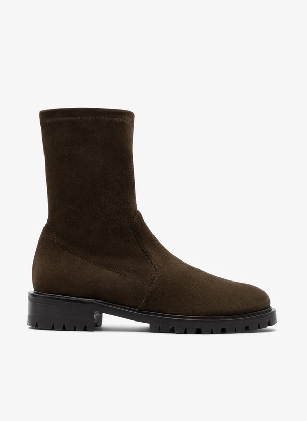 parallèle Bottines Cuir Velours Kaki Pargos - Chaussures Femme