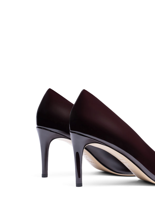 Parallèle Bottines Cuir Verni Bordeaux Yumbi - Chaussures Femme