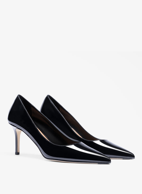 Parallèle Bottines Cuir Verni Noir Yumba - Chaussures Femme