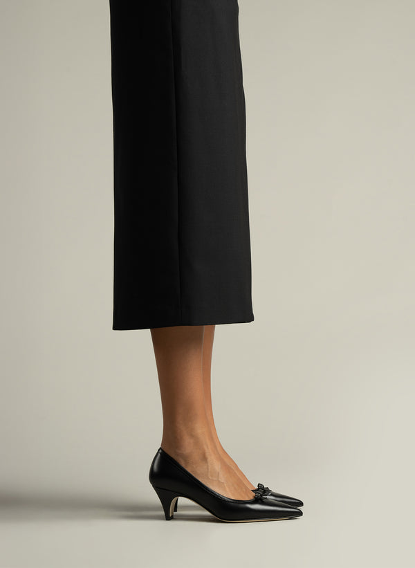 Parallèle Escarpins Cuir Brossé Noir Foxi - Chaussures Femme