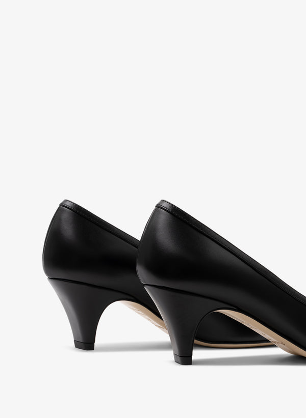 Parallèle Escarpins Cuir Brossé Noir Foxi - Chaussures Femme