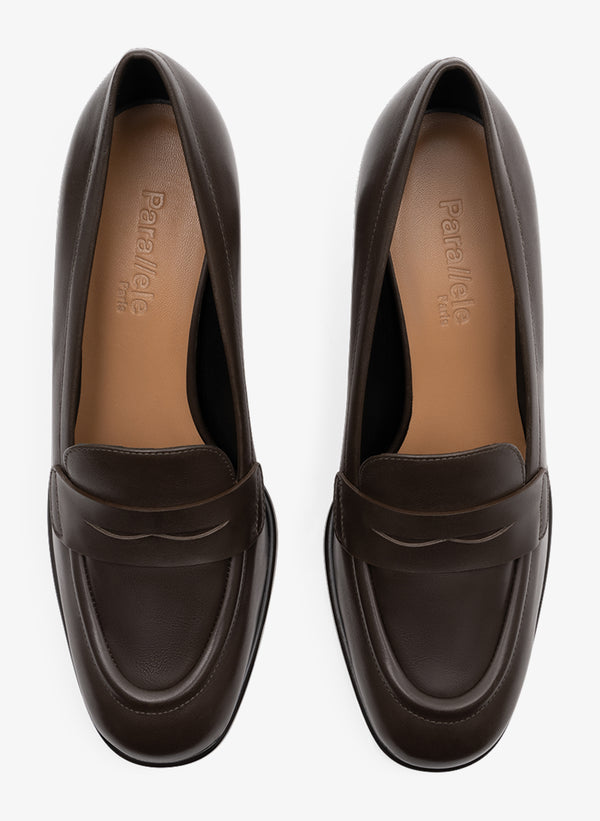 Parallèle Escarpins Cuir Lisse Expresso Vittore - Chaussures Femme