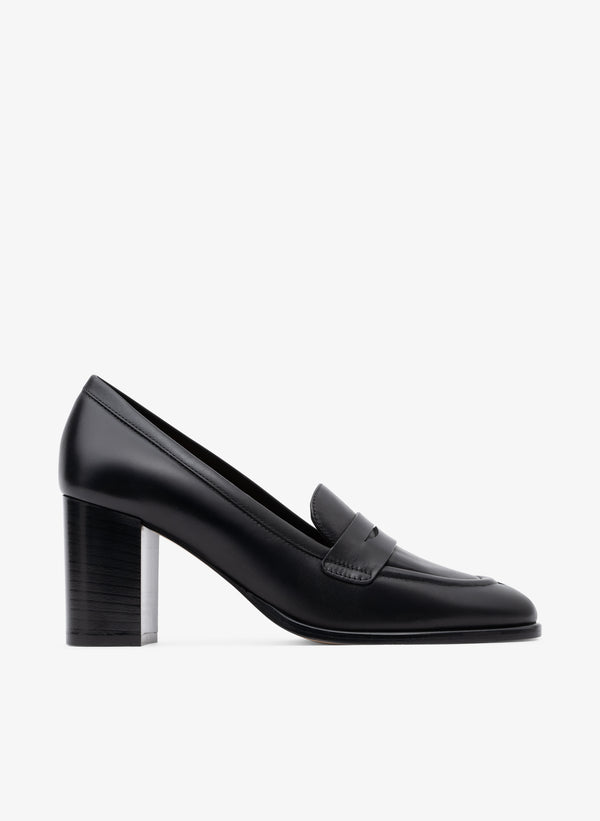 parallèle Escarpins Cuir Lisse Noir Vittore - Chaussures Femme