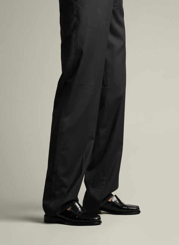 Parallèle Mocassins Cuir Brossé Noir Stanford - Chaussures Femme