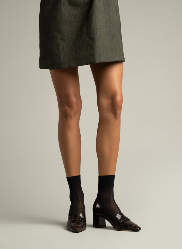 Parallèle Mocassins Cuir Python Expresso - Chaussures Femmes