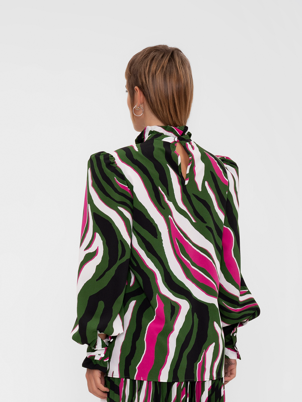 Parden' ADINA Blouse Zebra Green / 40