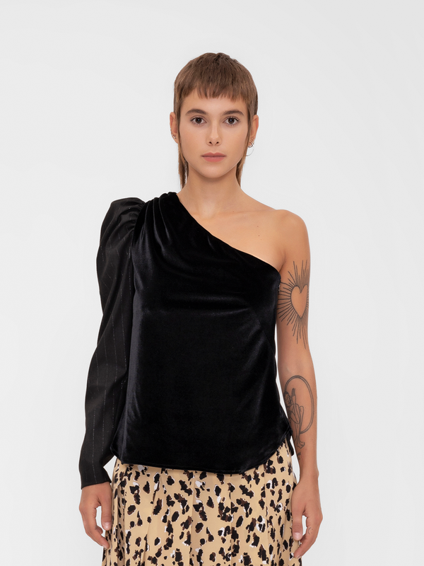 Parden' DAME One-shoulder Top Black / 40