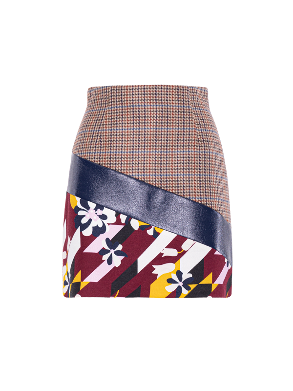 Parden' DEJA Paneled Skirt Adabella Burgundy / 40