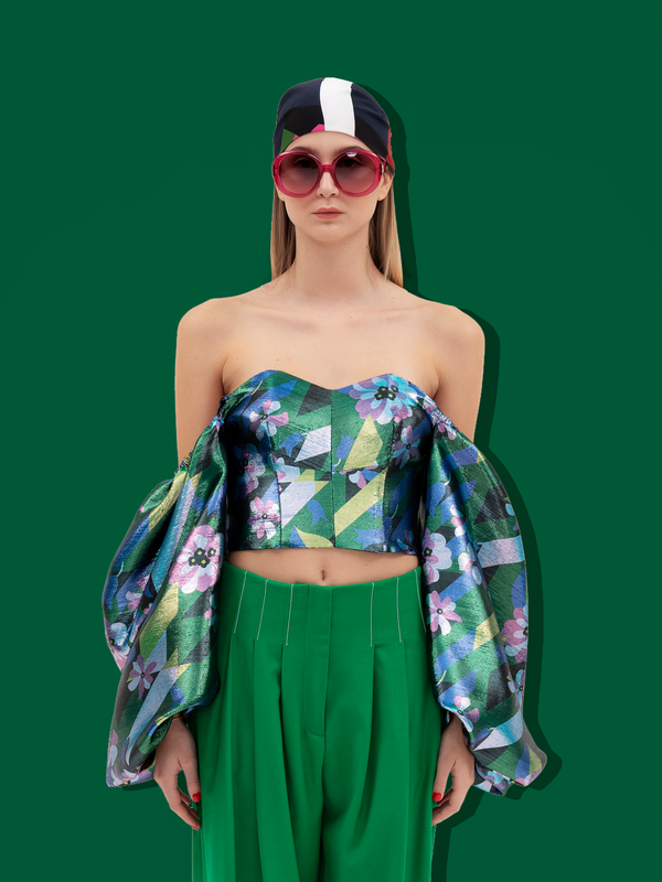 parden' DEMIR Bustier Top Adabella Green / 38