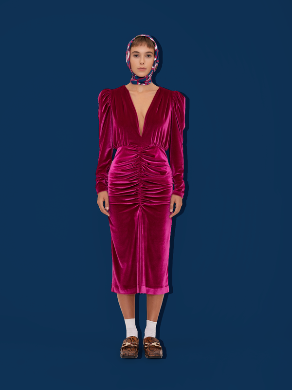 parden' DENIZ Draped Dress Strawberry / 40