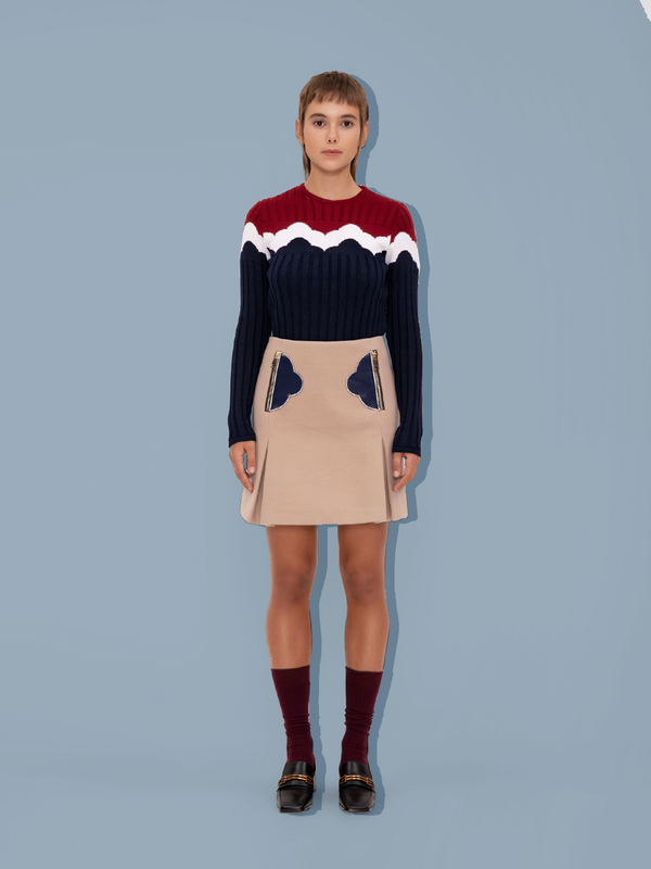 parden' ELISEVA Mini Skirt 40 / Baby Blue