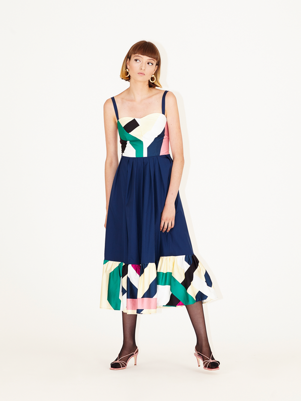 Parden' GINETTE Dress Roses Green / 40